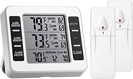 TERMOMETRO DIGITAL INALAMBRICO PARA REFRIGERADORAS